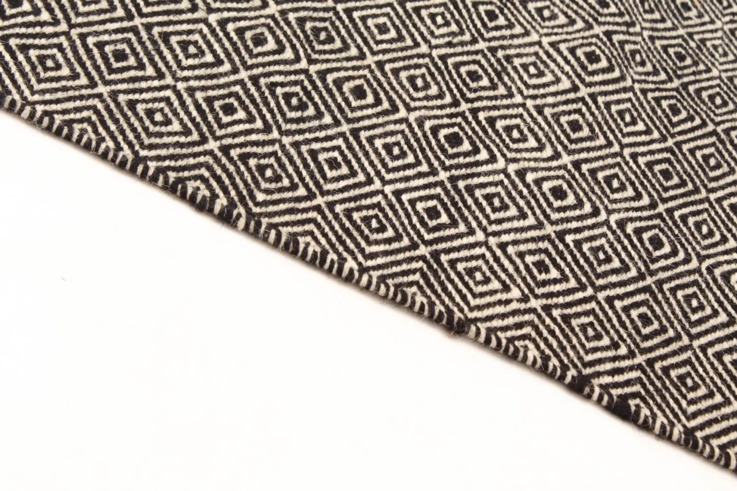 Wollen-vloerkleed - Varella (zwart/wit) - Afbeelding 5