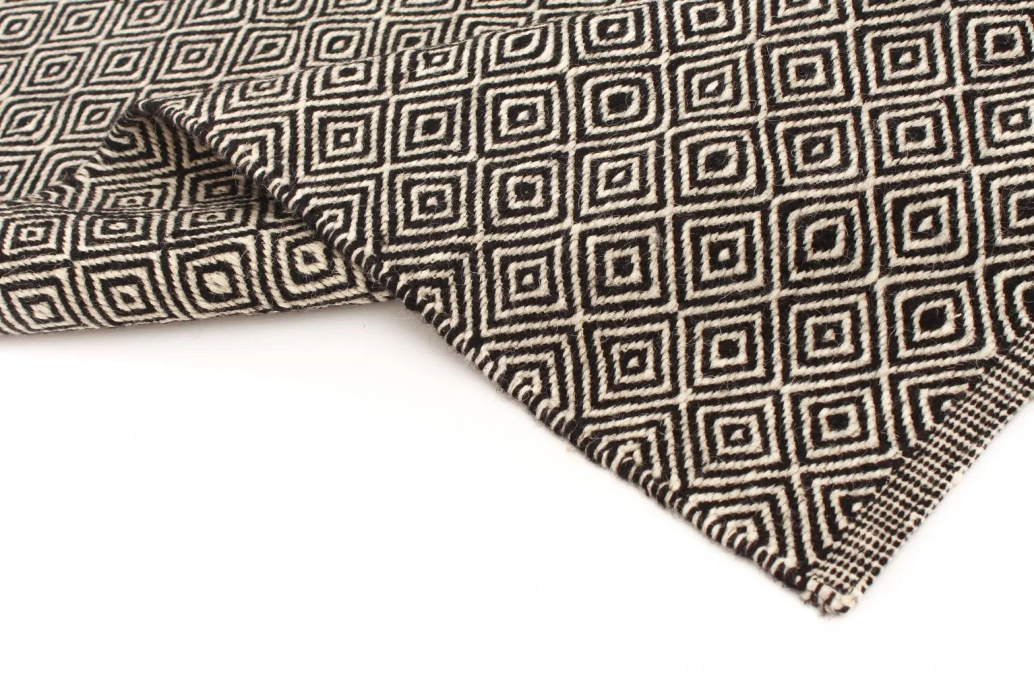 Wollen-vloerkleed - Varella (zwart/wit) - Afbeelding 7