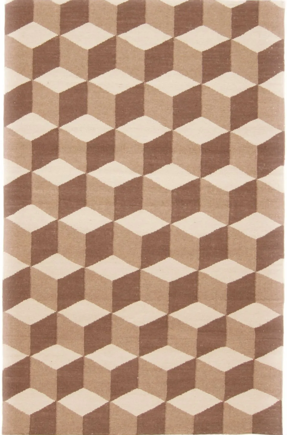 Wollen-vloerkleed - FloriƔda (beige/bruin)