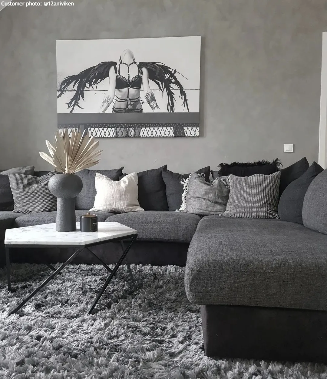 Hoogpolig Vloerkleed - Janjira (zilver) - Afbeelding 6