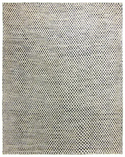 Wollen-vloerkleed - Jenim (zwart/beige)