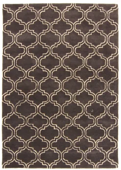 Wollen-vloerkleed - Korinth (donker Grijs)