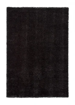 Hoogpolig Vloerkleed - Saffier (zwart)