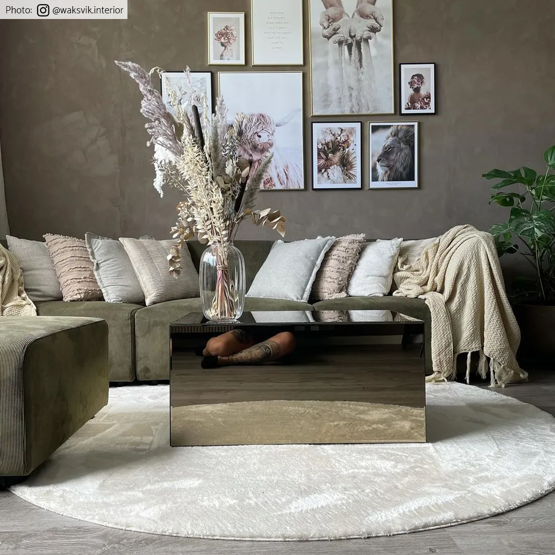 Ronde Vloerkleden - Aranga Super Soft Fur (beige) - Afbeelding 10