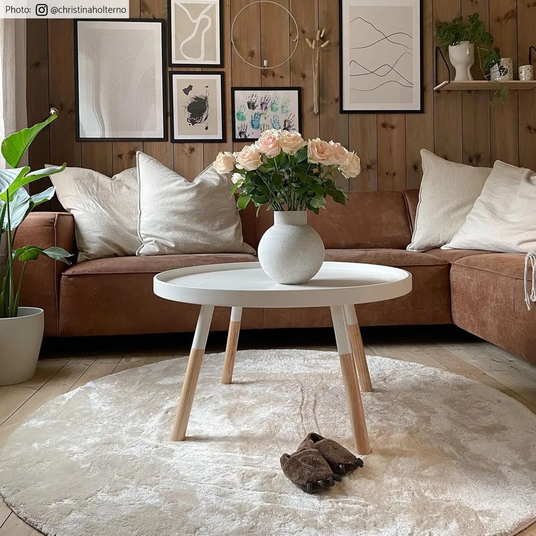 Ronde Vloerkleden - Aranga Super Soft Fur (beige) - Afbeelding 6