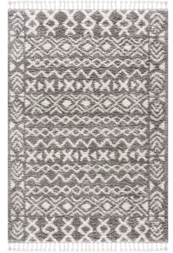 Hoogpolig Vloerkleed - Loja (grijs)