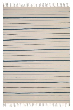 Voddenkleed Katoen - Boda (wit/blauw)