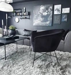 Hoogpolig Vloerkleed - Janjira (zilver)