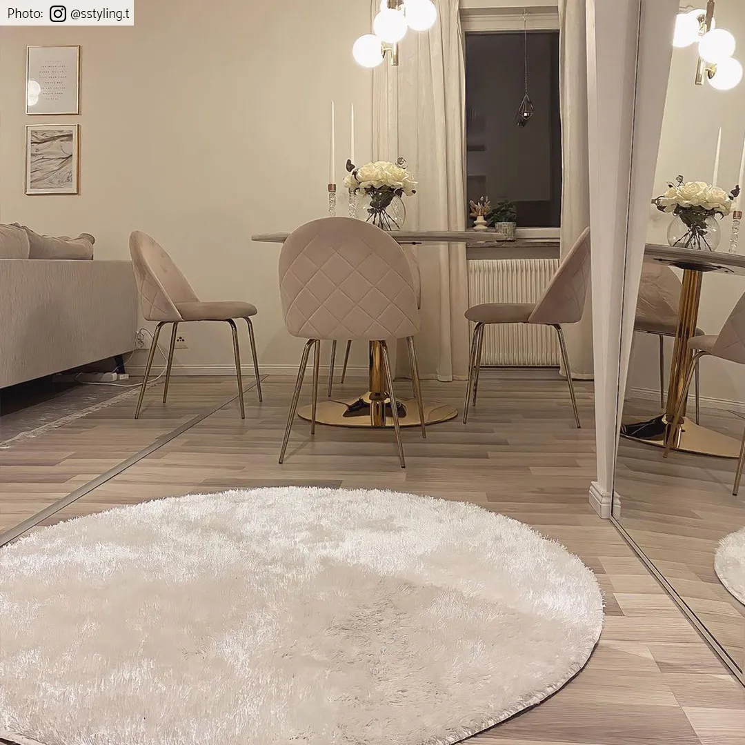 Ronde Vloerkleden - Cosy (wit) - Afbeelding 4