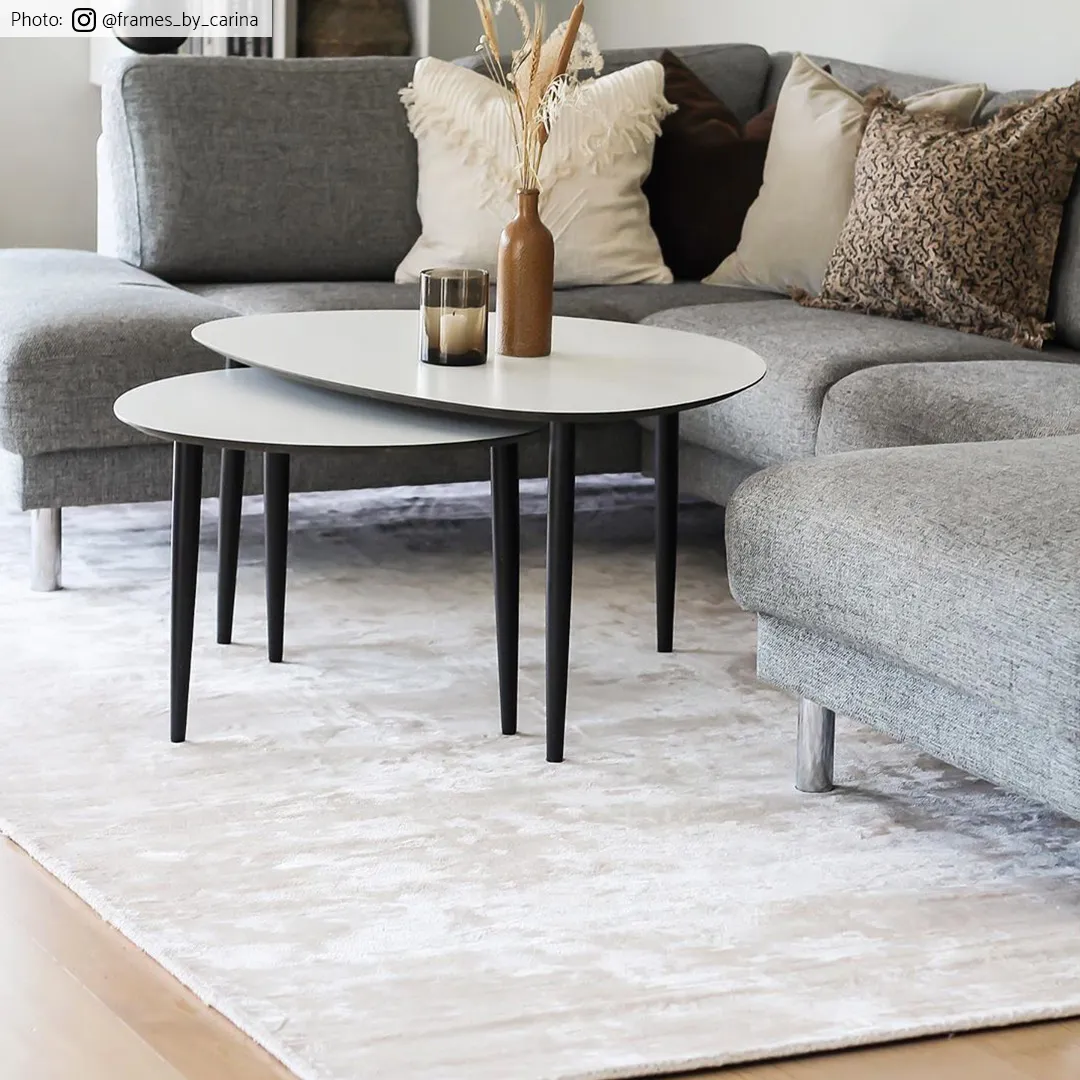 Rond Vloerkleed - Jodhpur Special Luxury Edition Viscose (lichtbeige) - Afbeelding 2