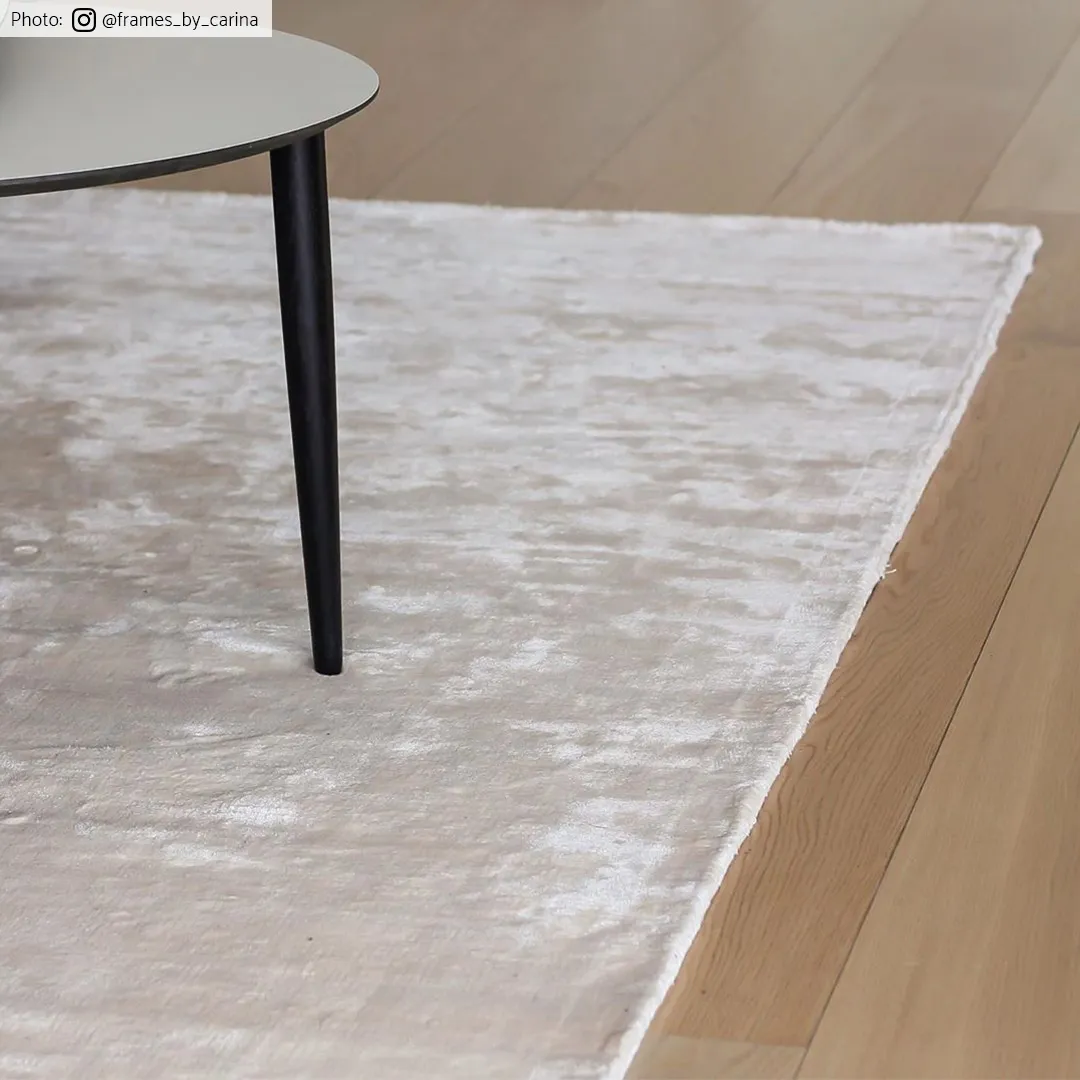 Rond Vloerkleed - Jodhpur Special Luxury Edition Viscose (lichtbeige) - Afbeelding 3