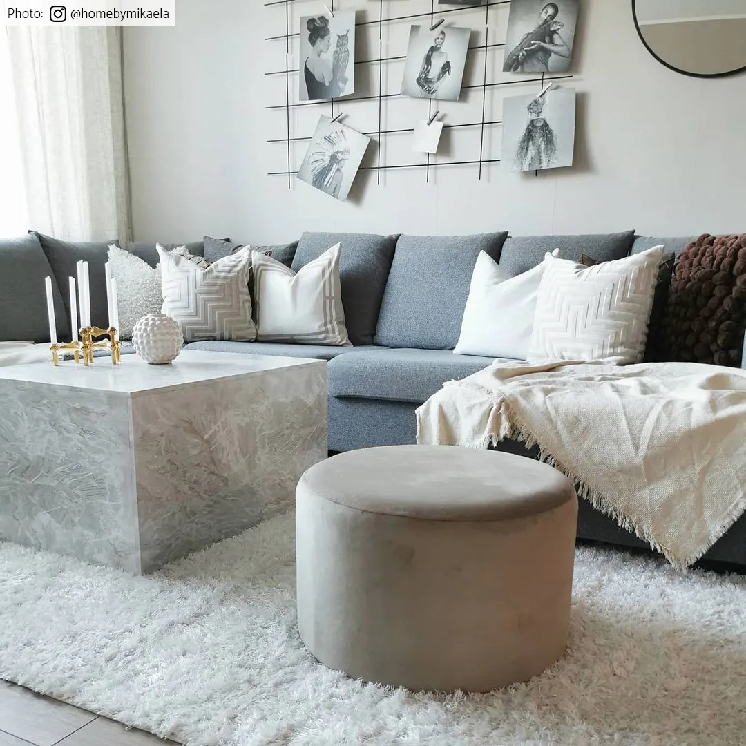 Hoogpolig Vloerkleed - Trim (wit) - Afbeelding 2