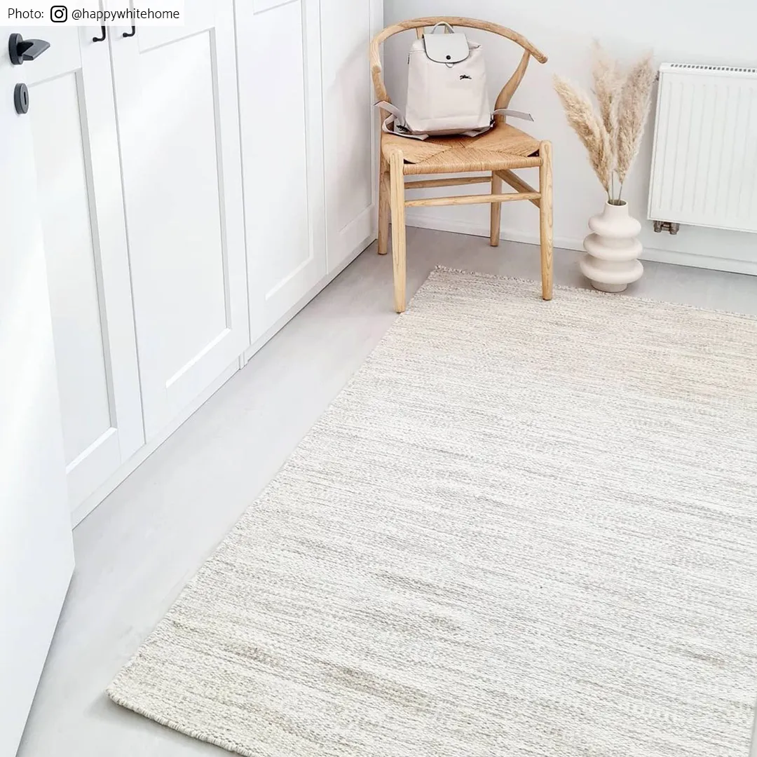 Wollen-vloerkleed - Dhurry (natuur) - Afbeelding 4