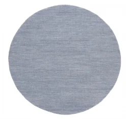 Ronde Vloerkleden - Dhurry (staal Blauw)