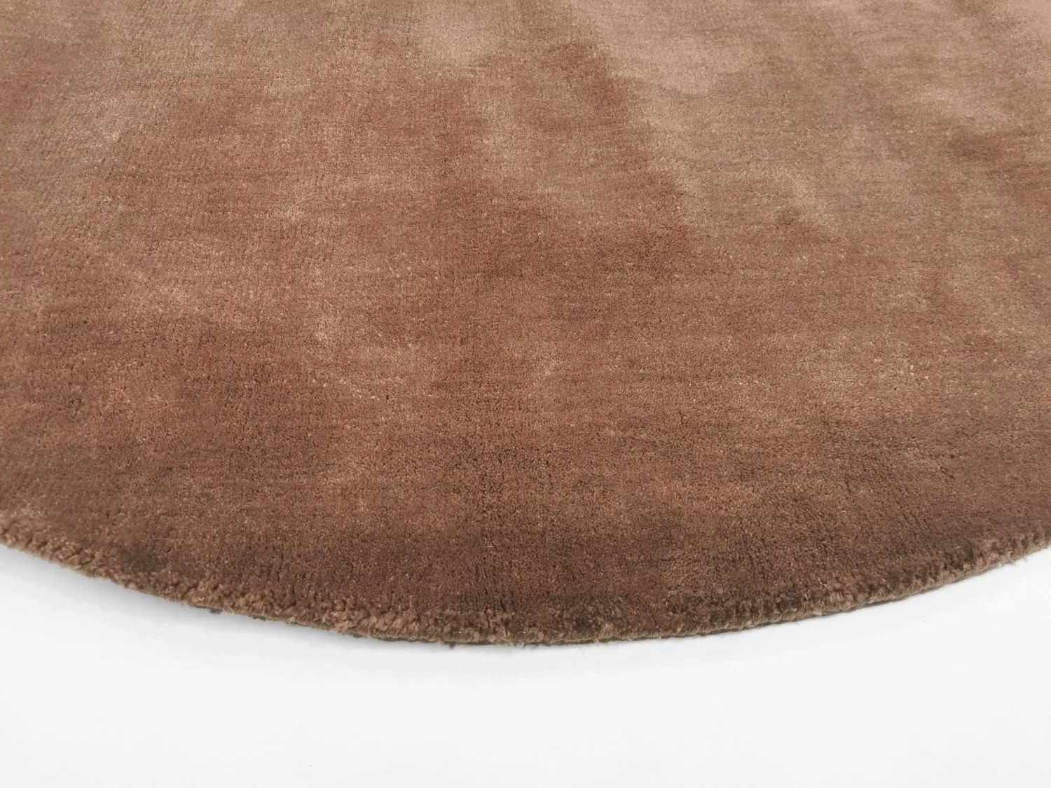 Rond Vloerkleed - Recycled PET With Viscose Look (brownie) - Afbeelding 2