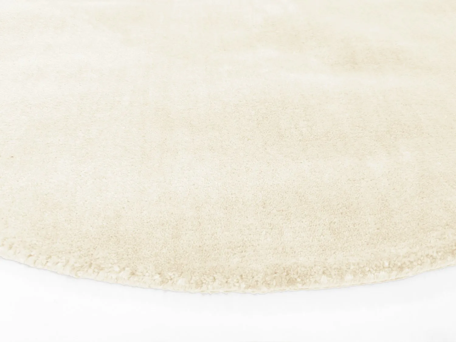 Rond Vloerkleed - Recycled PET With Viscose Look (offwhite) - Afbeelding 3