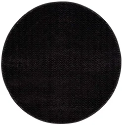 Ronde Vloerkleden - Pandora (zwart)