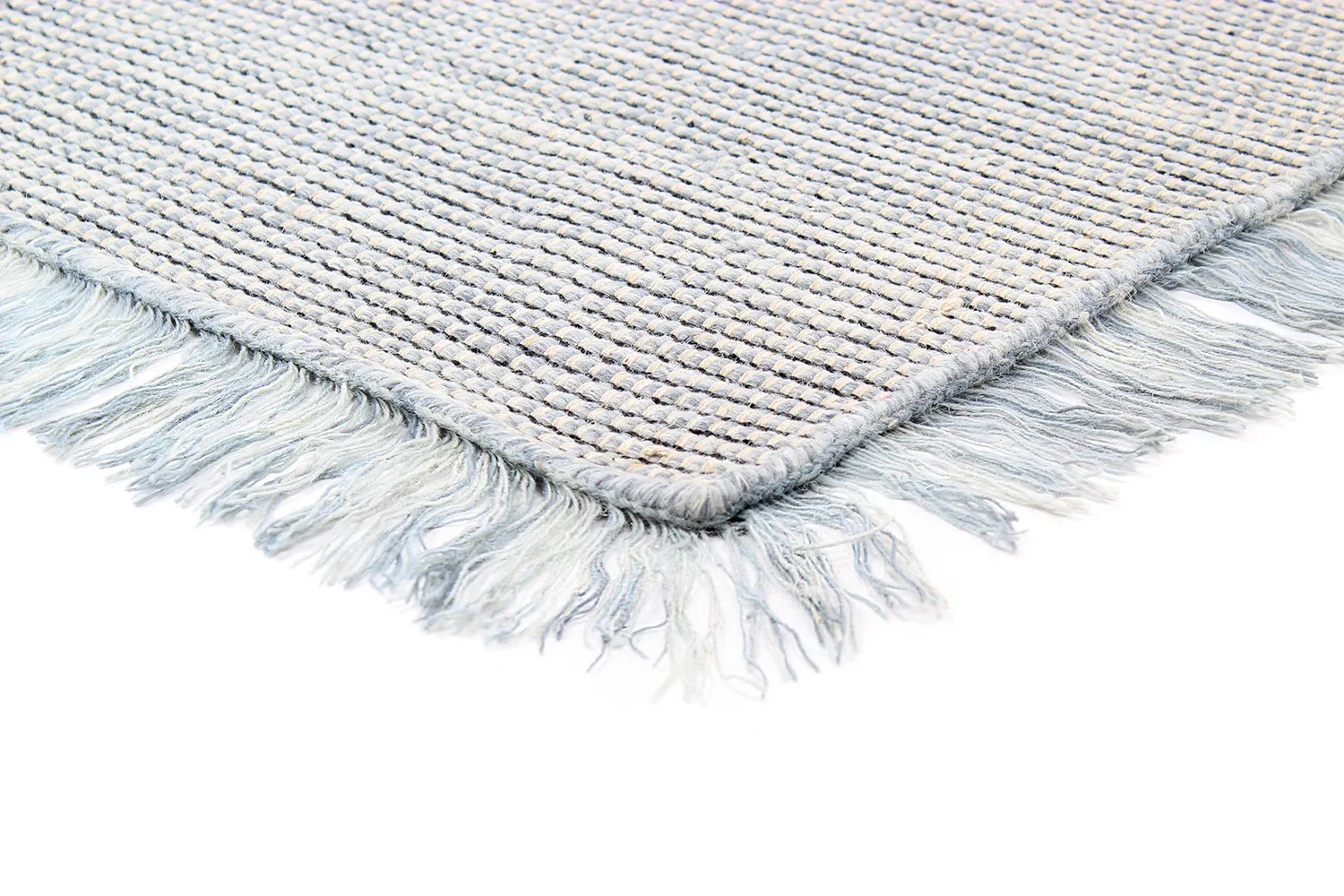 Wollen-vloerkleed - Pike (blauw) - Afbeelding 4