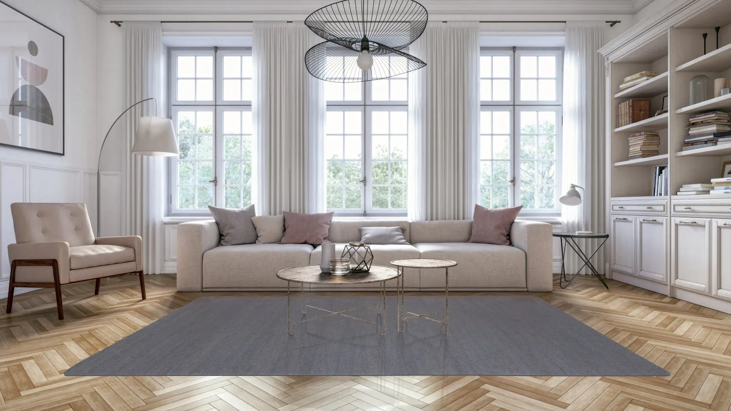 Wollen-vloerkleed - Hamilton (Asphalt) - Afbeelding 2