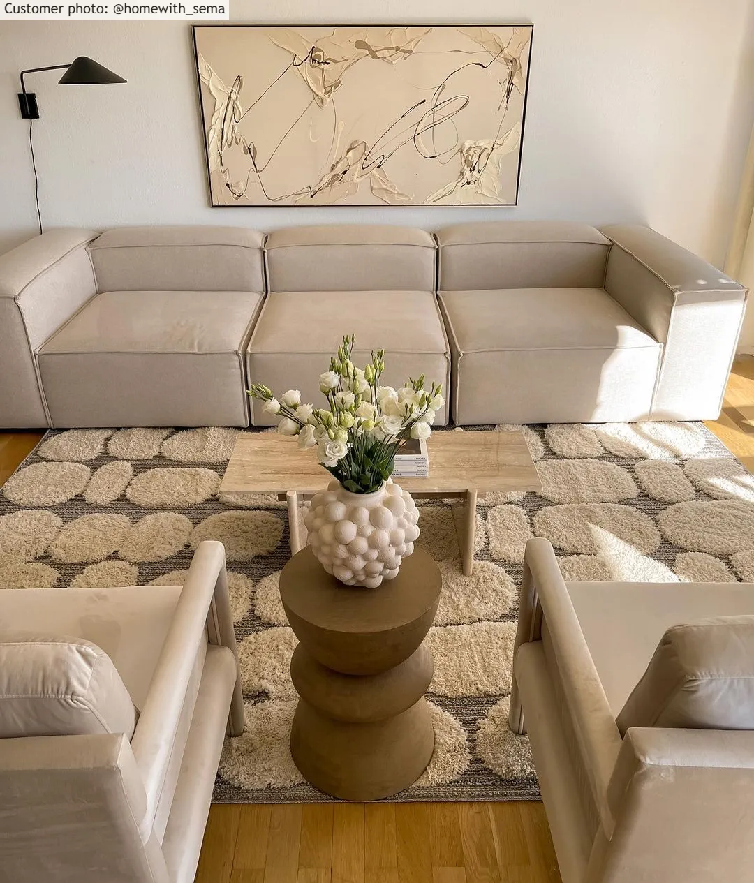 Hoogpolig Vloerkleed - Fondi (beige) - Afbeelding 8