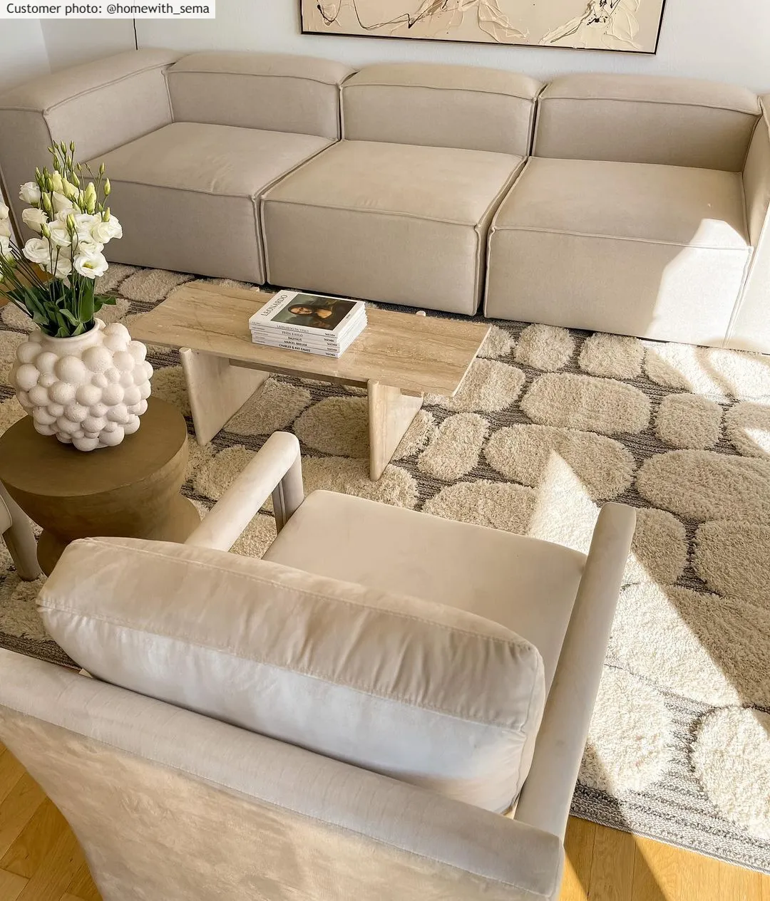 Hoogpolig Vloerkleed - Fondi (beige) - Afbeelding 12