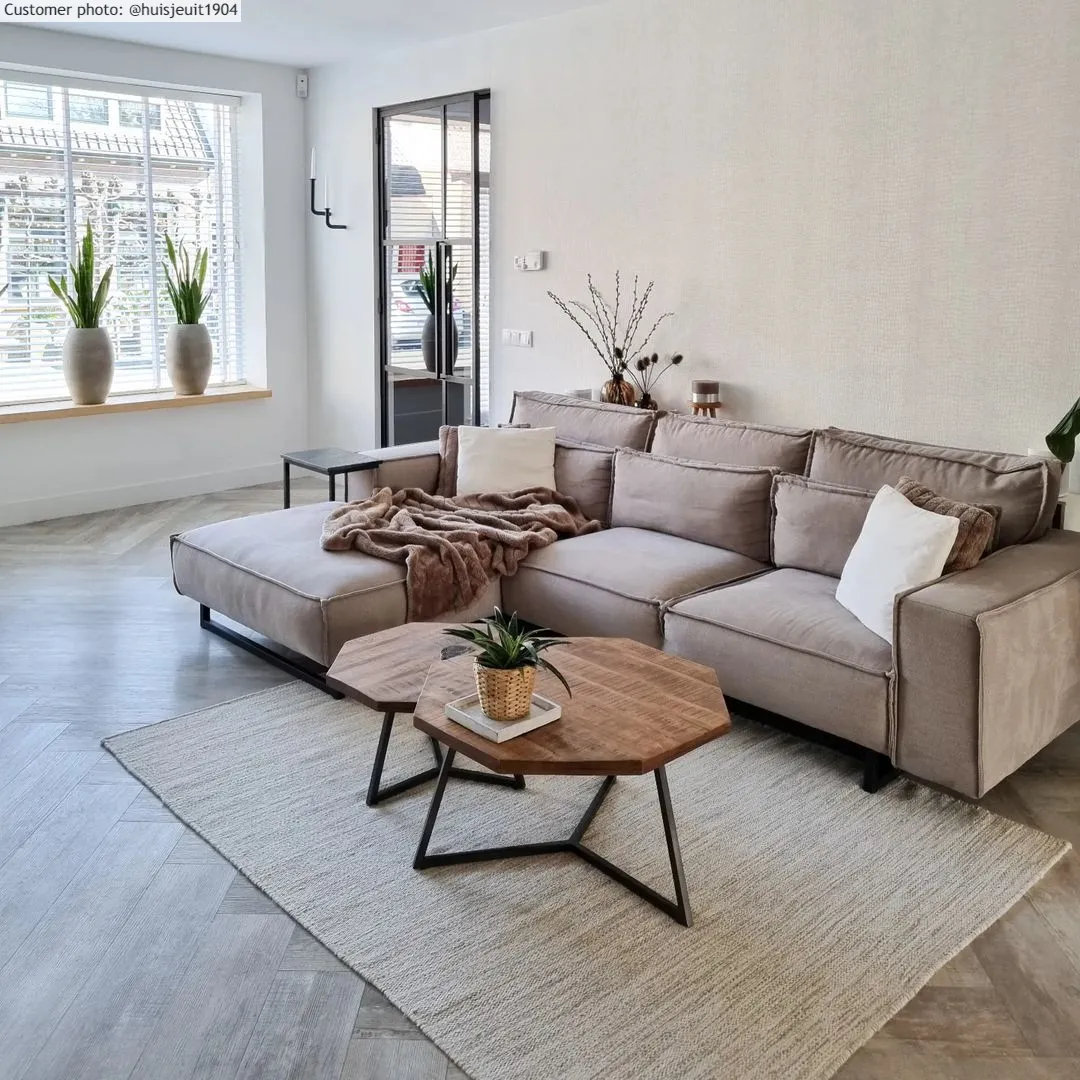 Wollen-vloerkleed - Dhurry (natuur) - Afbeelding 16