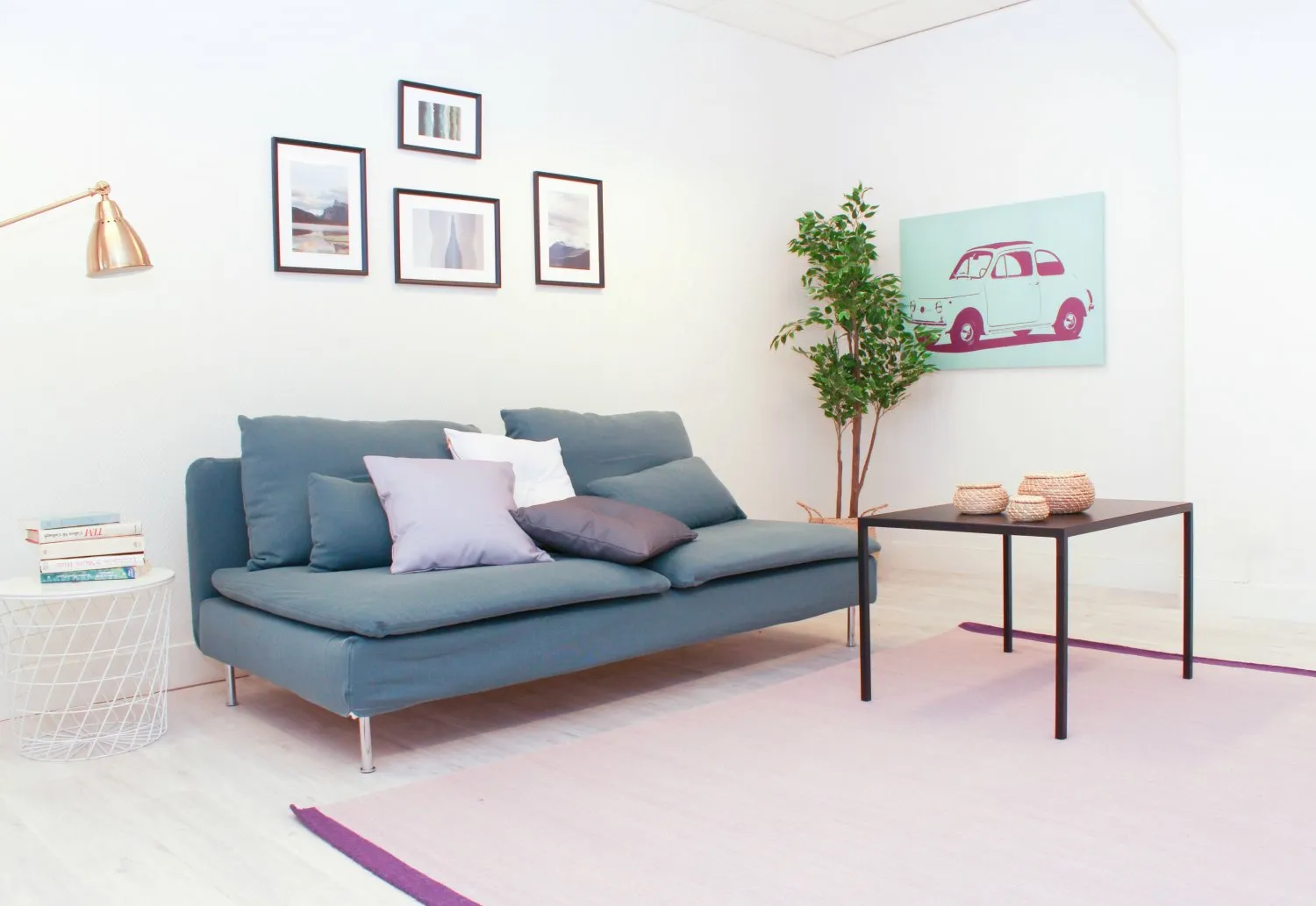 Wollen-vloerkleed - Kandia (purper) - Afbeelding 3