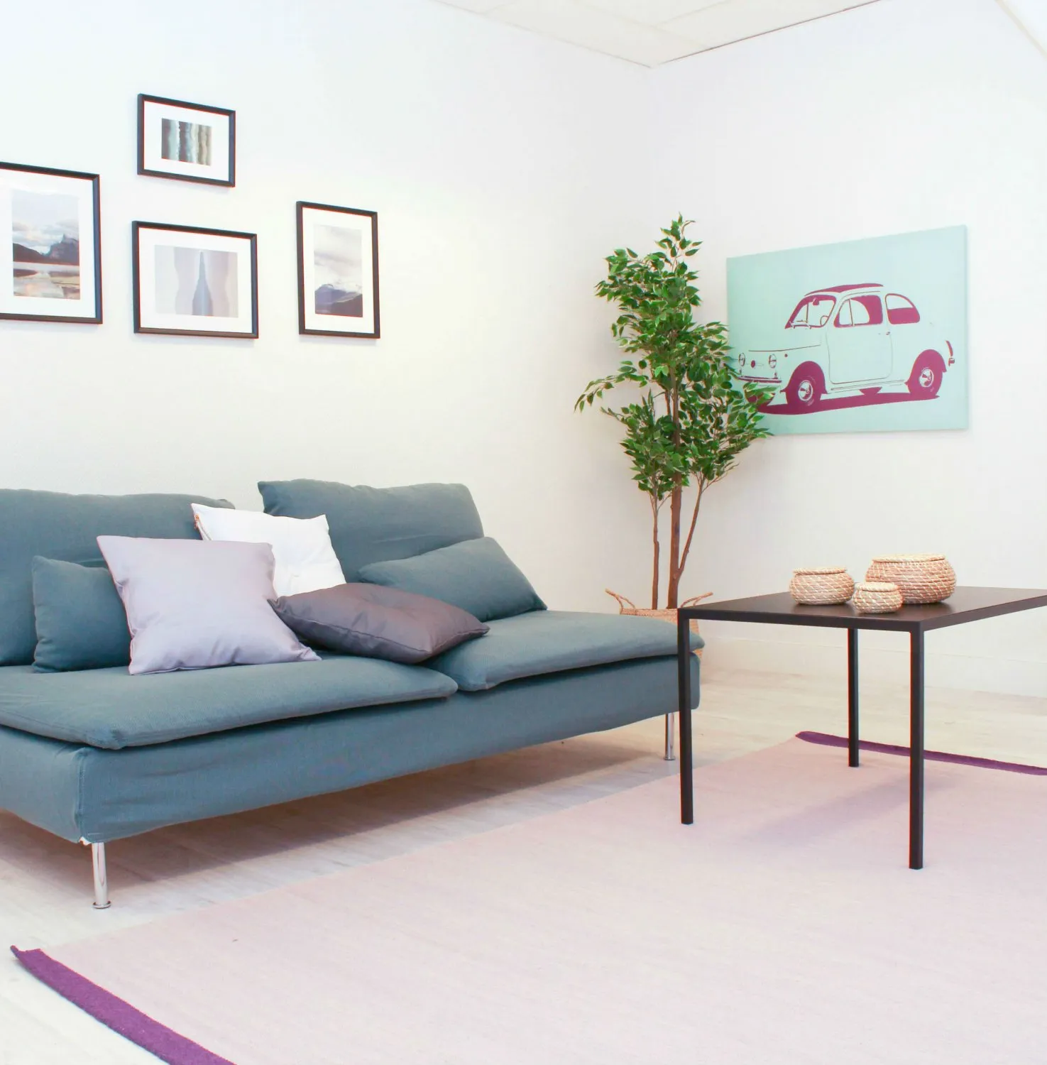 Wollen-vloerkleed - Kandia (purper) - Afbeelding 2