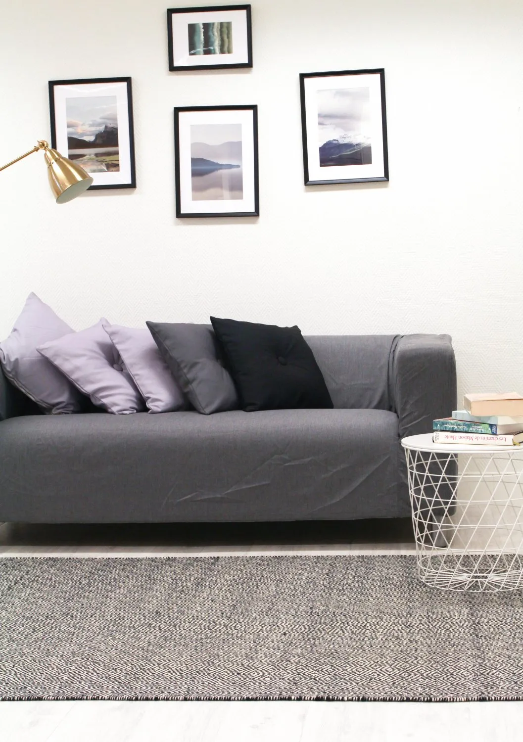 Wollen-vloerkleed - Varella (zwart/wit) - Afbeelding 4