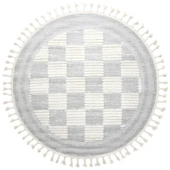 Ronde Vloerkleden - Indoor/Outdoor Austin (grijs/offwhite)