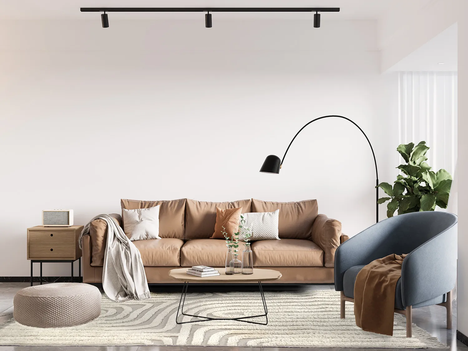 Wollen-vloerkleed - Elba (beige) - Afbeelding 2