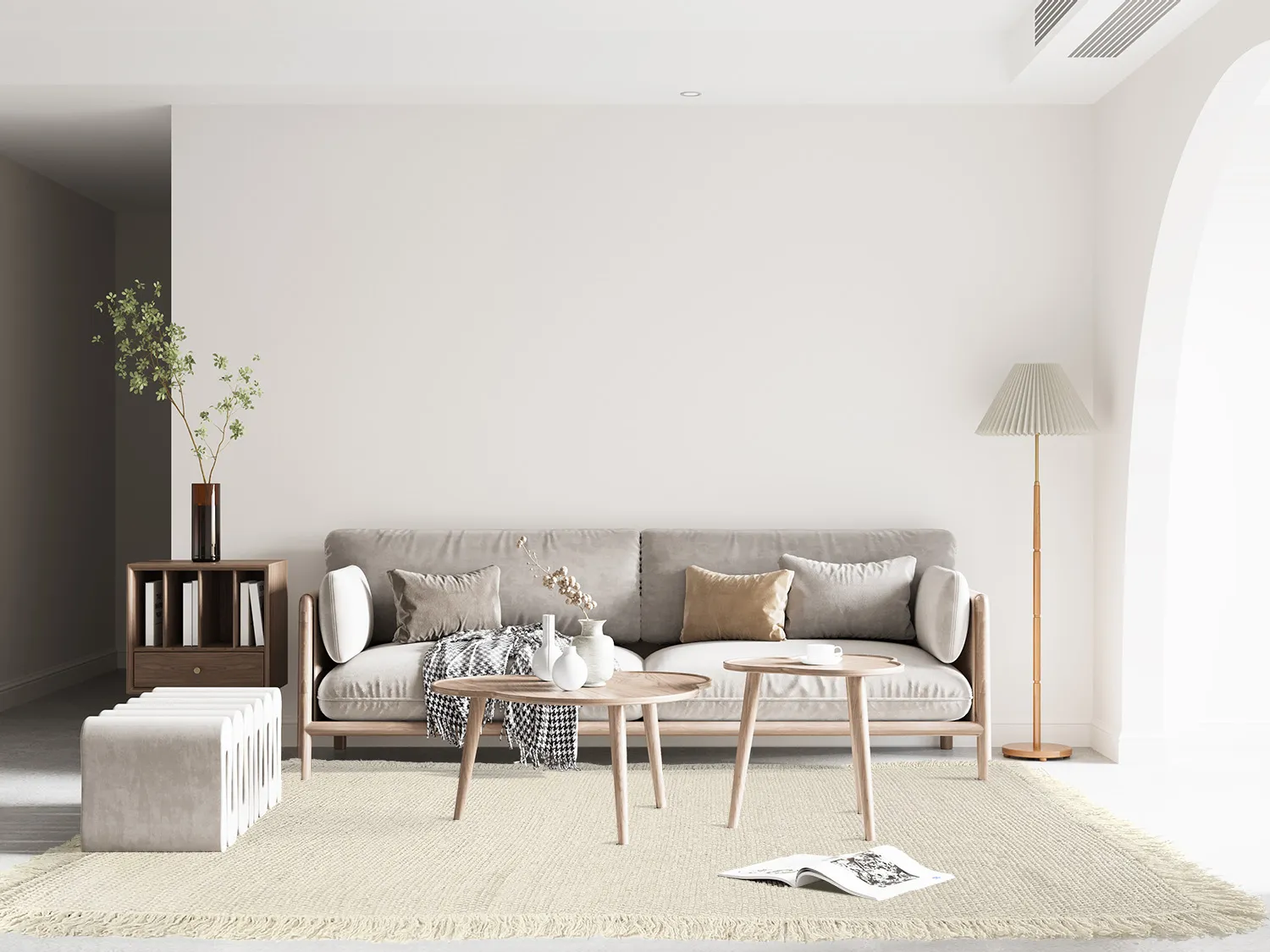 Wollen-vloerkleed - Pike (cream) - Afbeelding 2