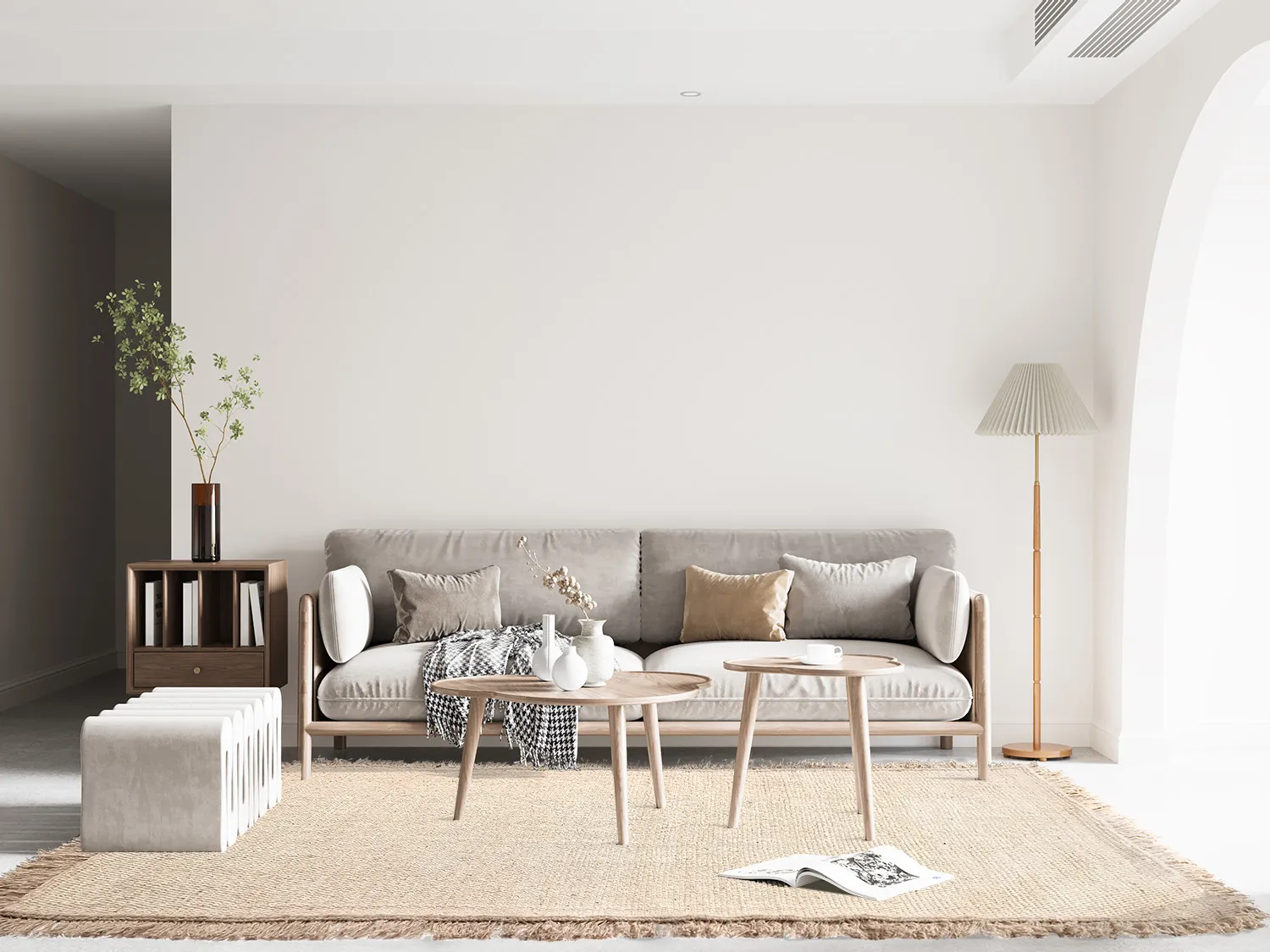 Wollen-vloerkleed - Pike (beige) - Afbeelding 2