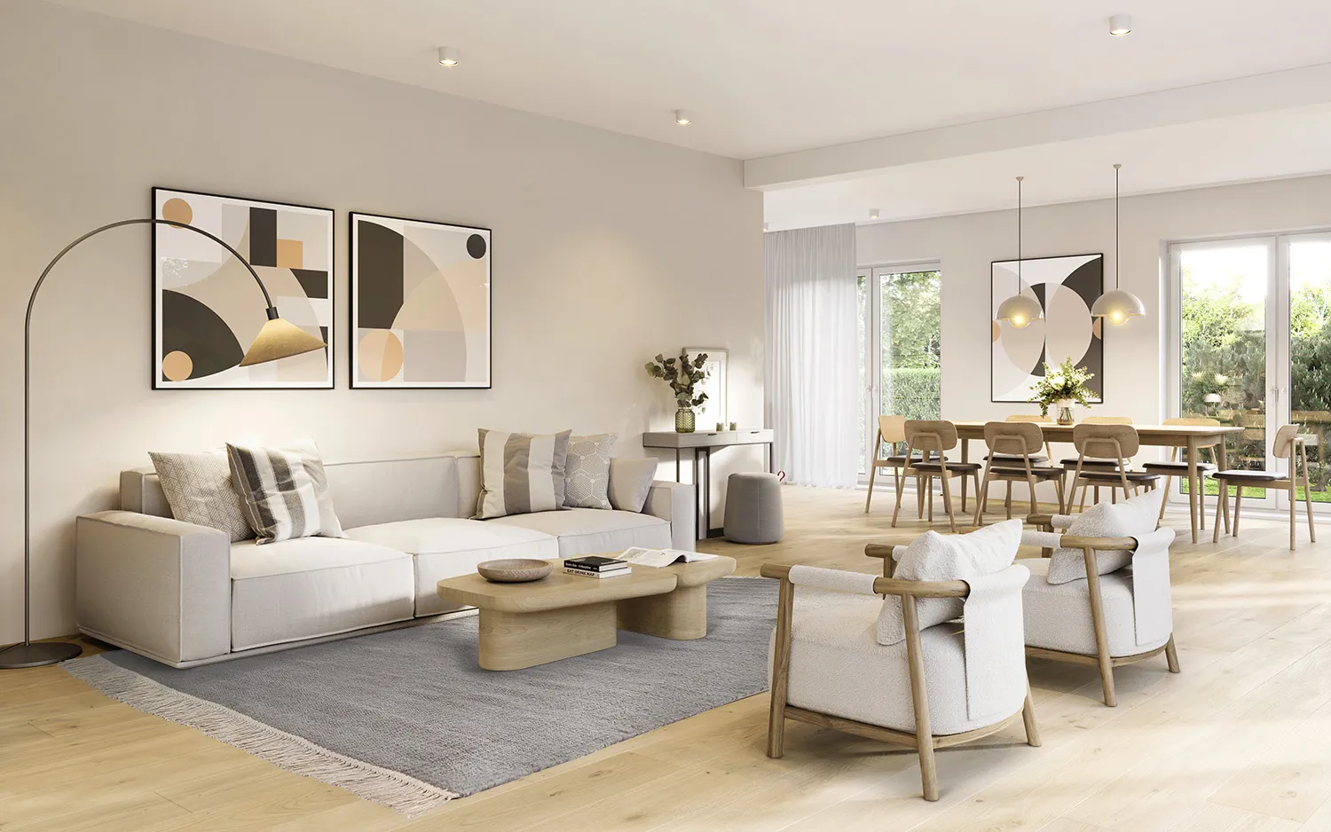 Wollen-vloerkleed - Bibury (lichtgrijs) - Afbeelding 2