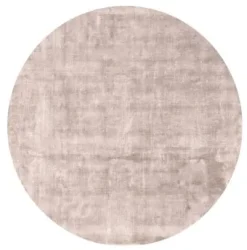 Rond Vloerkleed - Jodhpur Special Luxury Edition Viscose (lichtgrijs/beige)