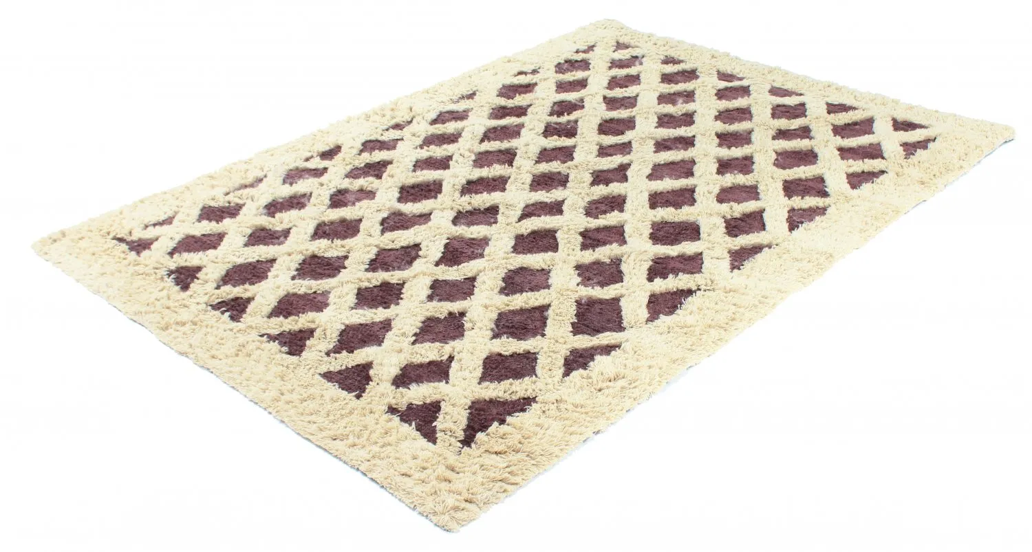 Wollen-vloerkleed - Kara (bruin/offwhite) - Afbeelding 2