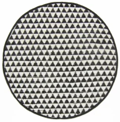 Ronde Vloerkleden - Lindby (zwart/wit)