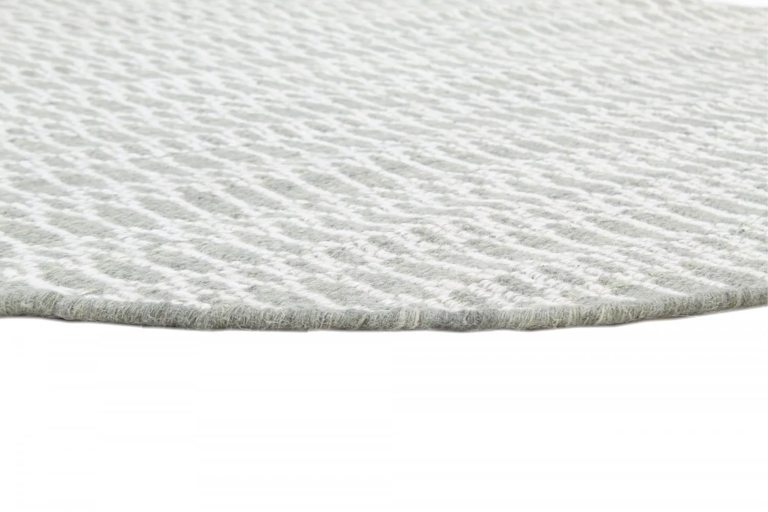 Ronde Vloerkleden - Long Stitch (grijs) - Afbeelding 3