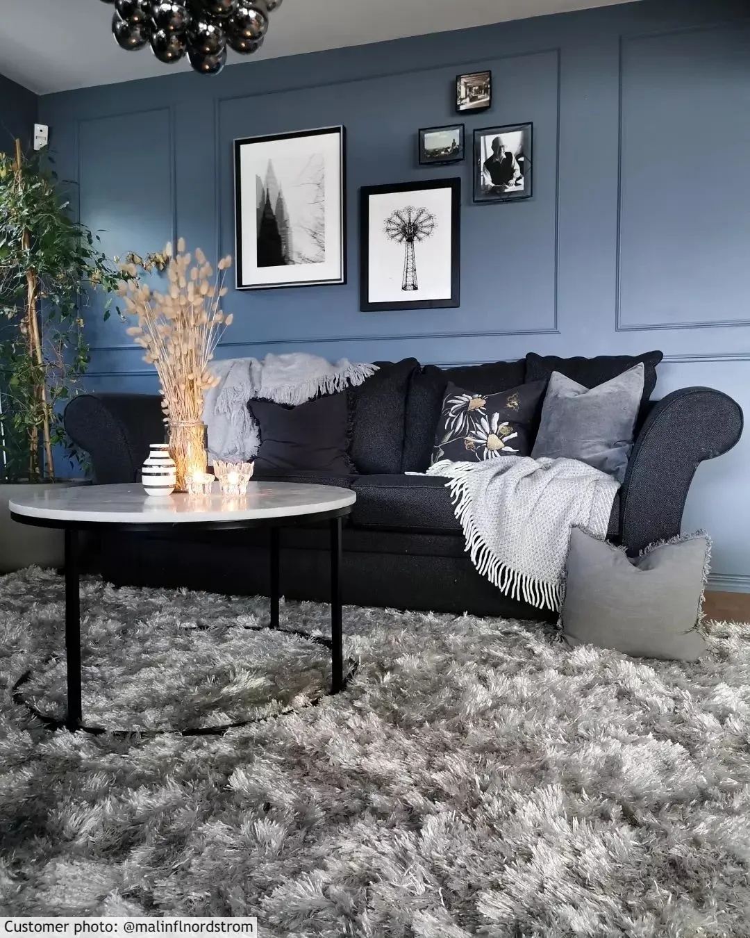 Hoogpolig Vloerkleed - Janjira (zilver) - Afbeelding 3