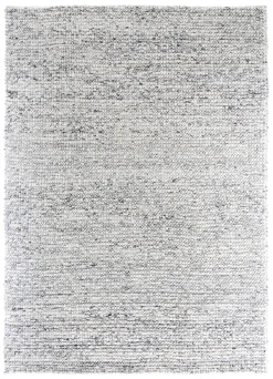 Wollen-vloerkleed - Mesra (zwart/wit)