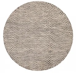 Ronde Vloerkleden - Jenim (zwart/wit)