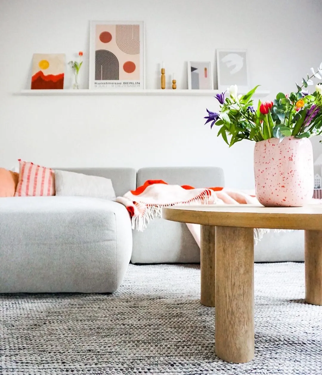 Ronde Vloerkleden - Otago (grijs/zwart) - Afbeelding 2