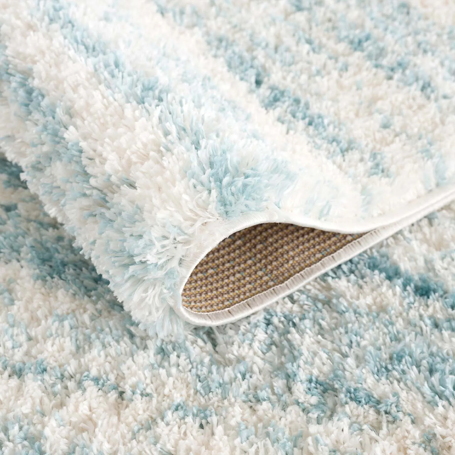 Hoogpolig Vloerkleed - Orellana (blauw) - Afbeelding 4