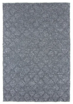 Wollen-vloerkleed - Rut (Donkergrijs)