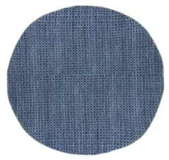 Ronde Vloerkleden - Snowshill (blauw/zwart)
