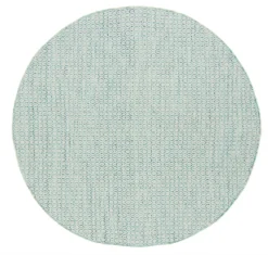 Ronde Vloerkleden - Snowshill (turkoois/wit)