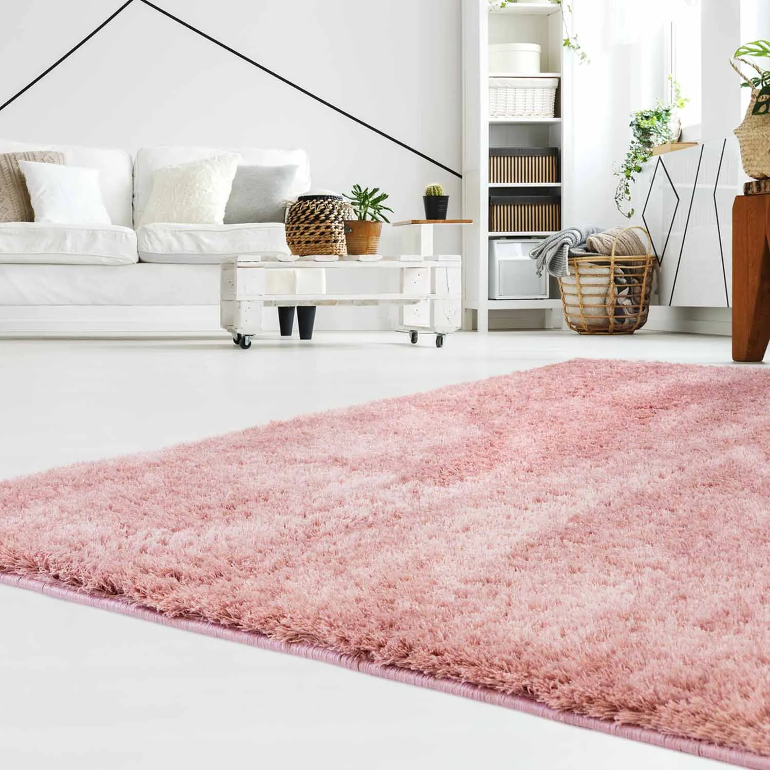 Hoogpolig Vloerkleed - Soft Shine (rosa) - Afbeelding 2