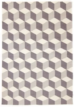 Wollen-vloerkleed - Floriáda (grijs)