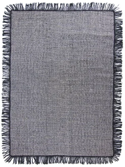 Wollen-vloerkleed - Pike (zwart)