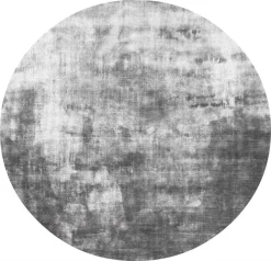 Rond Vloerkleed - Jodhpur Special Luxury Edition Viscose (grijs)